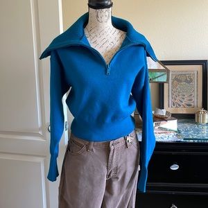 Zara 1/4 Zip Retro Collar Sweater